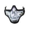 Protection Faciale Ultime : Bas de Masque Grillage Skull Noir