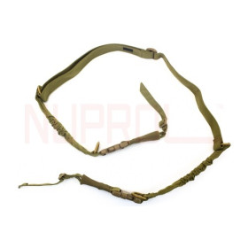 Sangle 2 Points Bungee Tan : Confort et Discrétion pour Chasseurs