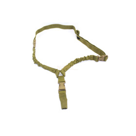 Sangle 1 Point Bungee Tan : Confort et Réactivité en Chasse