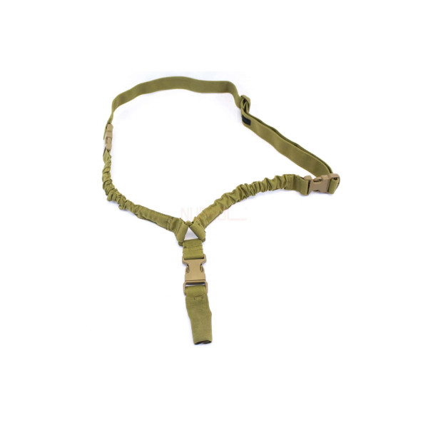 Sangle 1 Point Bungee Tan : Confort et Réactivité en Chasse