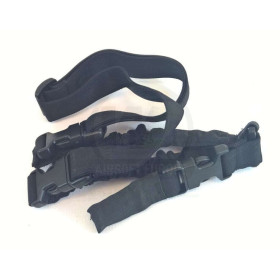 Sangle 1 Point Bungee Noire : Confort et Sécurité pour Chasseurs