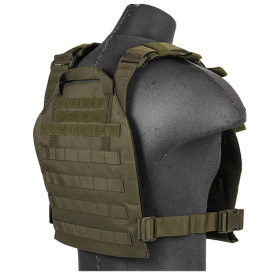 Gilet Plate Carrier Noir 1000D : Résistance et Modularité Optimale