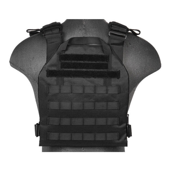 Gilet Plate Carrier Noir 1000D : Résistance et Modularité Optimale