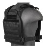 Gilet Plate Carrier Noir 1000D : Résistance et Modularité Optimale