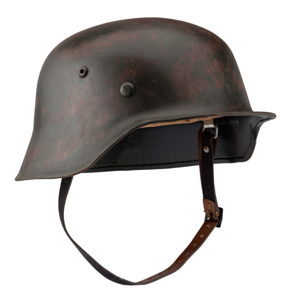 Casque Allemand M42 Vieilli : Authenticité et Ajustement Parfait