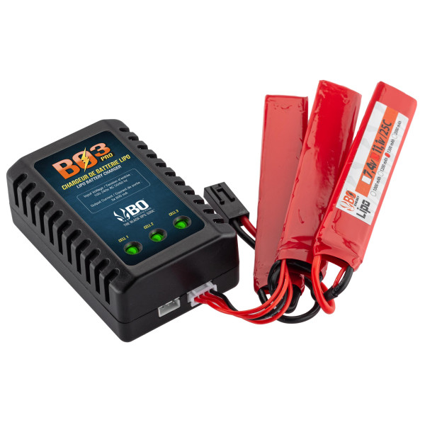 Chargeur BO3 LiPo : Charge Sécurisée et Optimisée pour 7,4V/11,1V