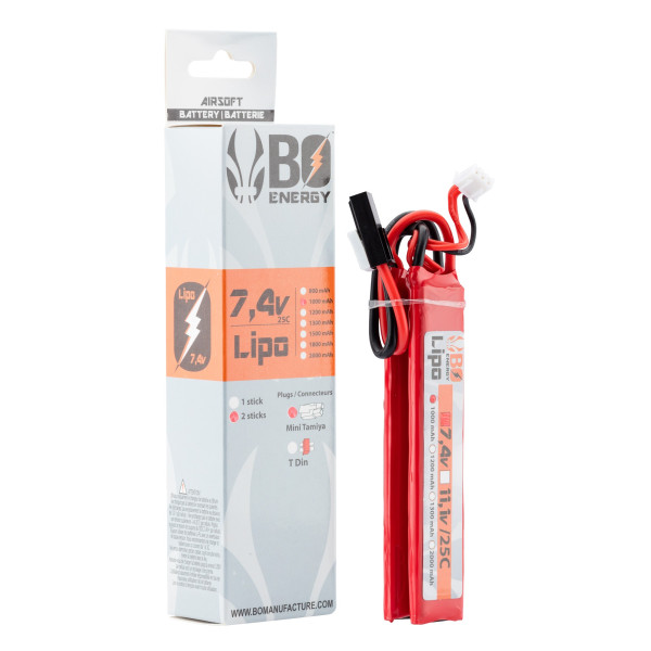 Batterie Lipo 2S 7.4V 1000mAh - Puissance et Compatibilité Maximales