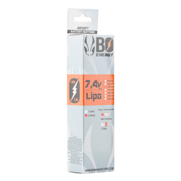 Batterie Lipo 2S 7.4V 1200mAh : Puissance et Flexibilité Assurées