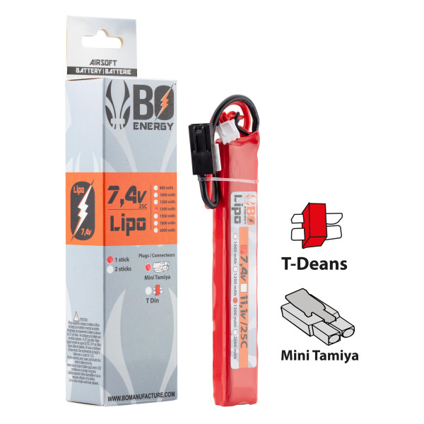Batterie Lipo 2S 7.4V 1300mAh : Puissance et Recharge Rapide