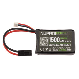 Batterie LiPo 7,4V/1500mAh : Puissance compacte pour boîtier PEQ