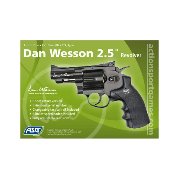 Révolver Airsoft Dan Wesson 2.5'' CO2 : Puissance et Réalisme