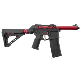 Réplique AEG Lancer Tactical Rouge : Précision et Confort Personnalisé