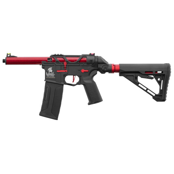 Réplique AEG Lancer Tactical Rouge : Précision et Confort Personnalisé