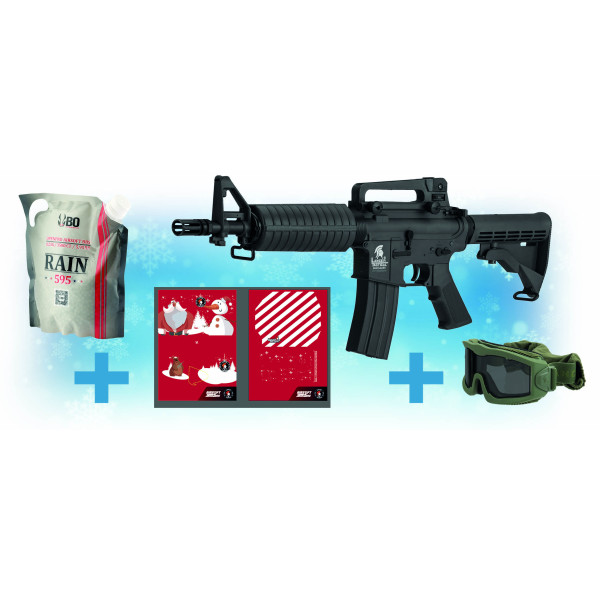 Pack Noël Airsoft : Réplique M4 Édition Limitée + Accessoires