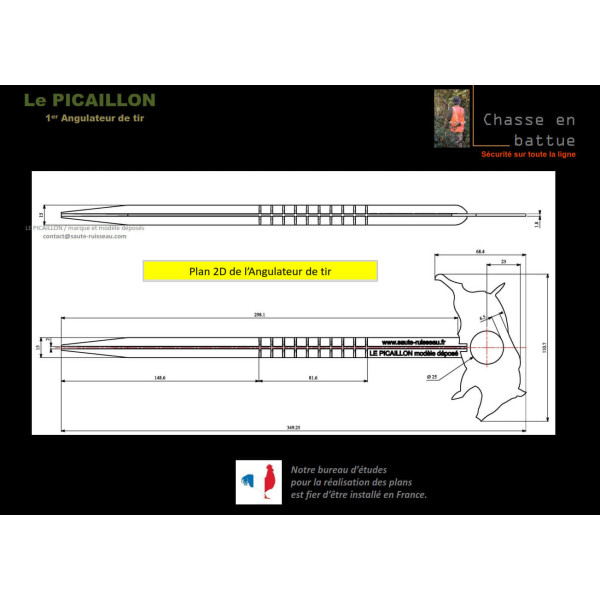 Sécurisez vos tirs avec l'Angulateur Picaillon 30° - Lot de 12
