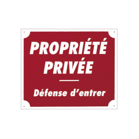 Panneau "Propriété Privée" Akilux : Visibilité et Sécurité Optimales