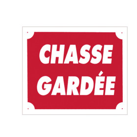 Panneau "Chasse Gardée" : Durable et Facile à Installer