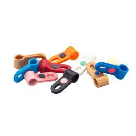 Bagues d'attache plastique colorées pour personnalisation optimale