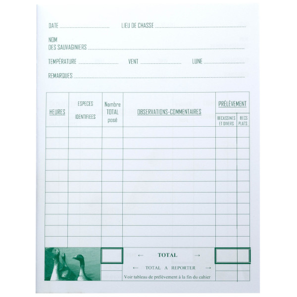 Cahier de Hutte 96 Pages : Optimisez Vos Stratégies de Chasse