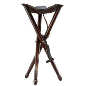 Siège Trépied Pliant Bois 65 cm - Confort et Élégance Chasse