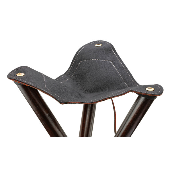 Siège Trépied Pliant Bois 65 cm - Confort et Élégance Chasse