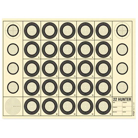 Cible Benchrest 22 Hunter : Précision optimale à 50 mètres