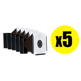 Pack 5 Porte Cible Métal : Sécurité et Durabilité pour Tir Loisir