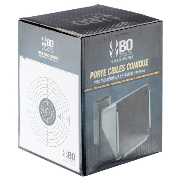 Porte cible conique en acier : robustesse et récupération optimales