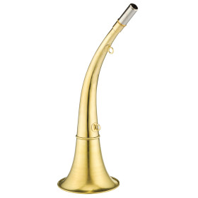 Corne Ronde en Laiton Poli 24 cm - Résistance et Élégance