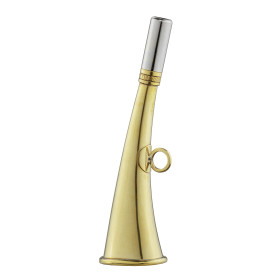 Corne de poche Elless 16 cm : élégance et praticité en laiton poli