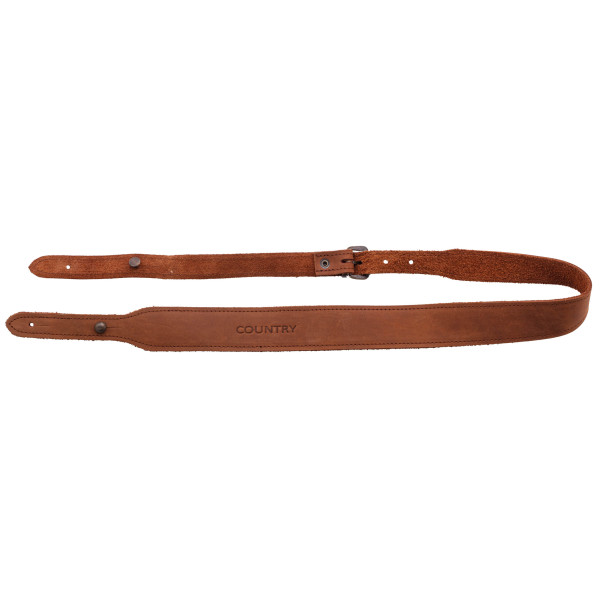 Bretelle Carabine Cuir Marron : Élégance et Confort pour Chasseurs