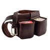 Ceinture Cartouchière en Cuir Marron - Praticité et Élégance