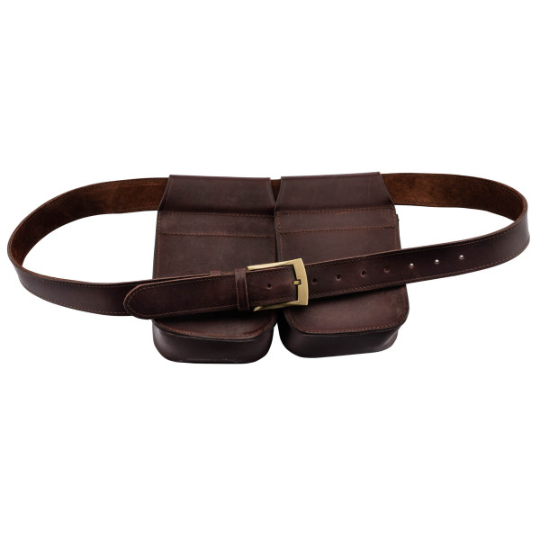 Ceinture Cartouchière en Cuir Marron - Praticité et Élégance
