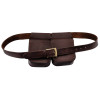 Ceinture Cartouchière en Cuir Marron - Praticité et Élégance