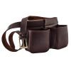 Ceinture Cartouchière en Cuir Marron - Praticité et Élégance