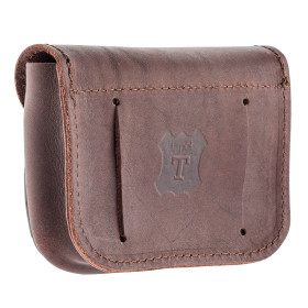Pochette en cuir marron : transportez vos munitions avec style et sécurité