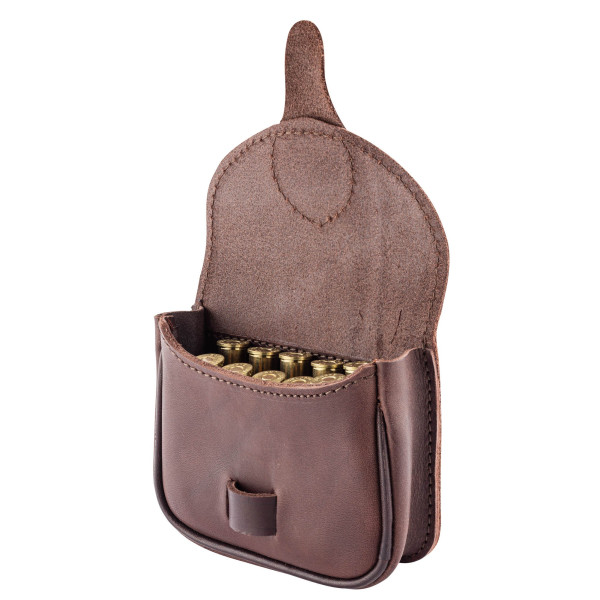 Pochette en cuir marron : transportez vos munitions avec style et sécurité