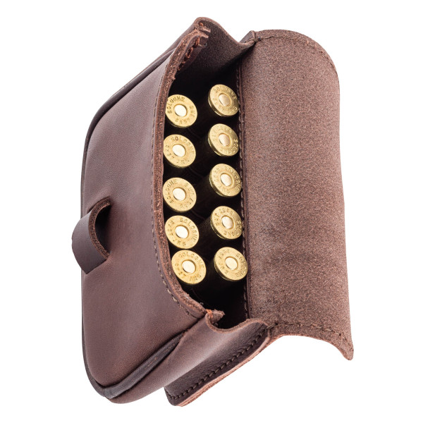 Pochette en cuir marron : transportez vos munitions avec style et sécurité