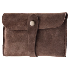 Pochette en cuir marron : Élégance et robustesse pour chasseurs