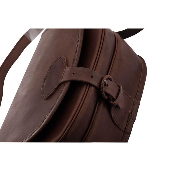 Sac à Cartouches en Cuir Gras : Élégance et Organisation Optimale