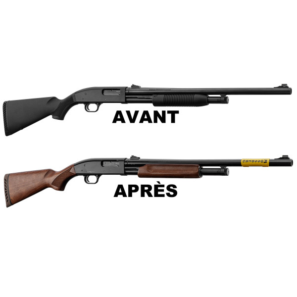 Devant Bois Mossberg M500 : Élégance et Restauration Assurée