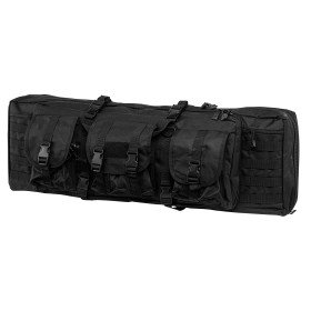 Housse tactique noire 92 cm : transport sécurisé pour armes longues