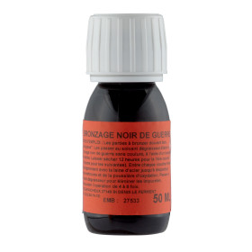 Bronzage Noir Lefaucheux 50ml : Finition Brillante pour Armes