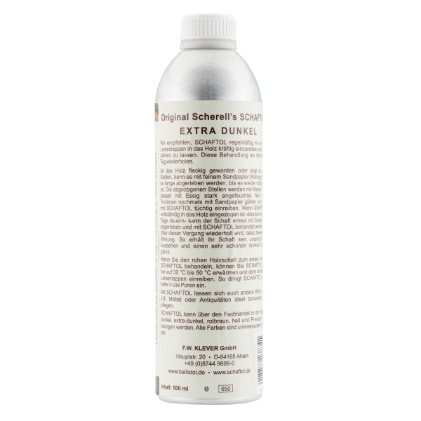 Huile Schaftol 500 ml : Protection Intense pour Bois d'Armes