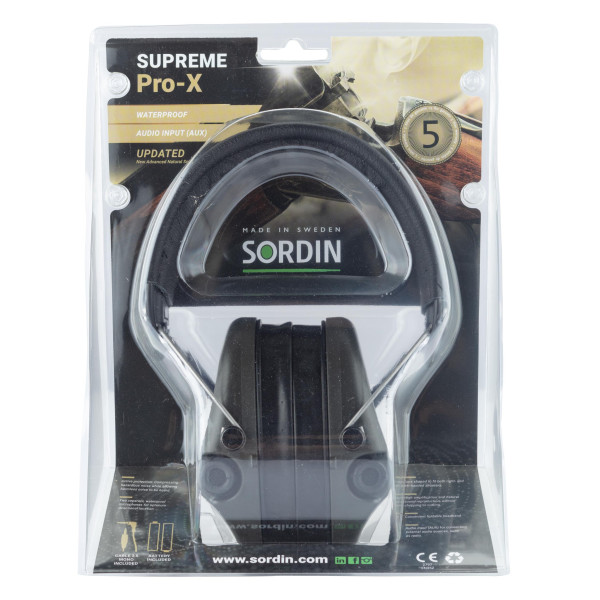 Casque Sordin Suprème Pro X : Amplification et Protection Auditive