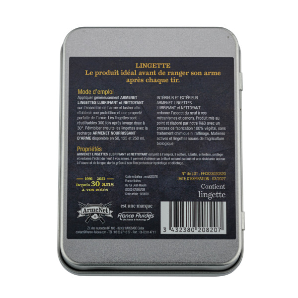 Lingettes Armenet : Nettoyage Écologique et Protection Optimale des Armes