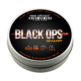 Plombs Black Ops Sharp 4.5 mm : Précision et Pénétration Maximales