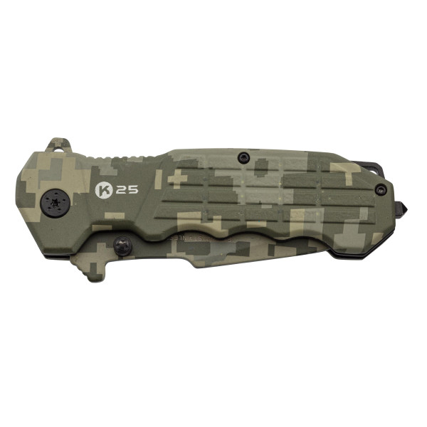 Couteau Pliant Camo : Robustesse et Sécurité en Milieu Humide