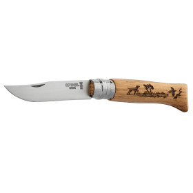 Couteau OPINEL N°8 Inox : Élégance et Sécurité pour Chasseurs