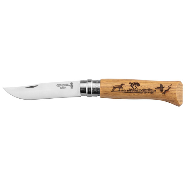 Couteau OPINEL N°8 Inox : Élégance et Sécurité pour Chasseurs